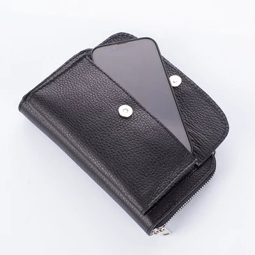 Valódi bőr telefontartó és pénztárca egyben