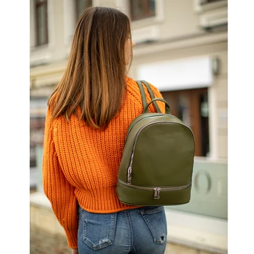 Női hátizsák zöld színben