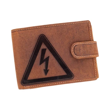 Giulio  bőr pénztárca villanyszerelő mintával díszdobozban RFID rendszerrel