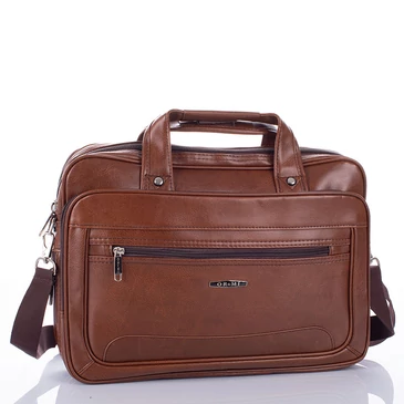 3 részes üzleti táska barna színben