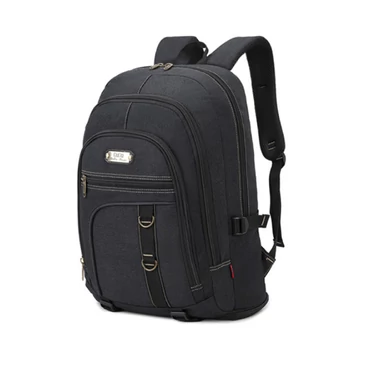 Outdoor Ultraerős vászon hátizsák fekete színben