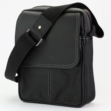Gregorio férfi oldaltáska fekete színben 