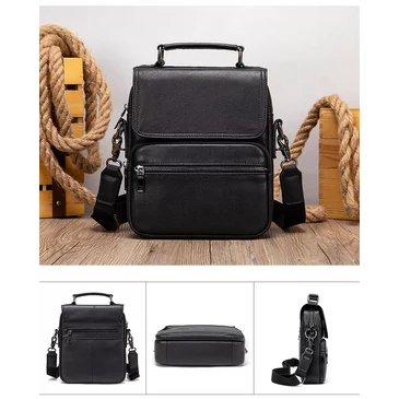  Valódi bőr férfi oldaltáska