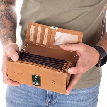 Brifkó pénztárca pincér pénztárca barna színben