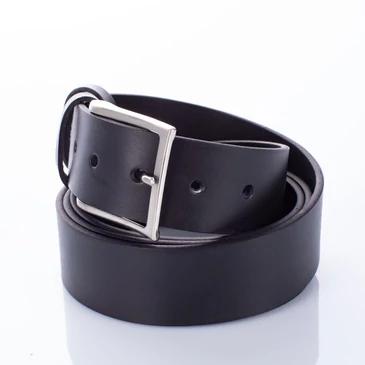 Valódi bőr férfi öv Made In Italy fekete színben extra hosszú XXXL méret 160 cm