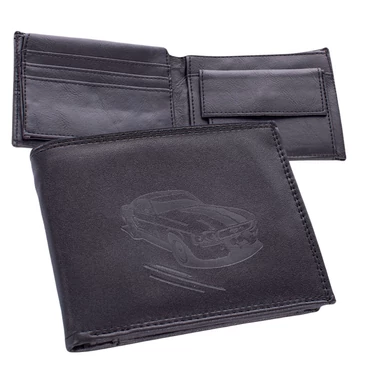 Férfi autós pénztárca fekete színben YF-123-black-car