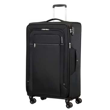 American Tourister Crosstrack Spinner bővíthető bőrönd 79 cm Black/Grey színben