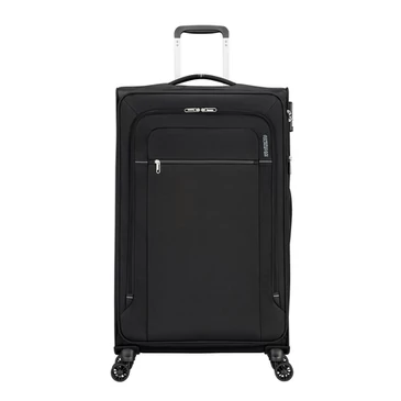American Tourister Crosstrack Spinner bővíthető bőrönd 79 cm Black/Grey színben