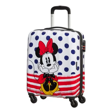 American Tourister Disney Legends Minnie Blue Dots Spinner bőrönd 55 cm-es 