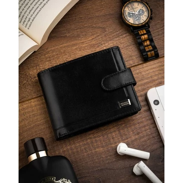 Elegáns Valódi Bőr Férfi Pénztárca RFID védelemmel