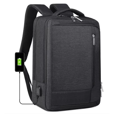 Fedélzeti méretű hátizsák USB töltővel bővíthető
