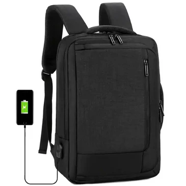 Fedélzeti méretű hátizsák USB töltővel bővíthető