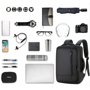 Fedélzeti méretű hátizsák USB töltővel bővíthető