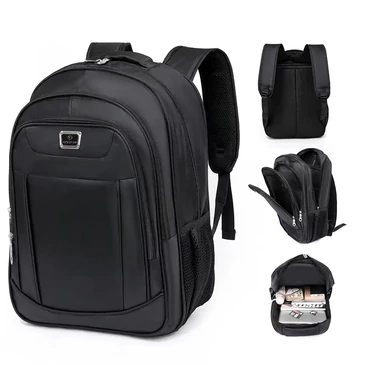 Hátizsák laptoptartós fekete színben