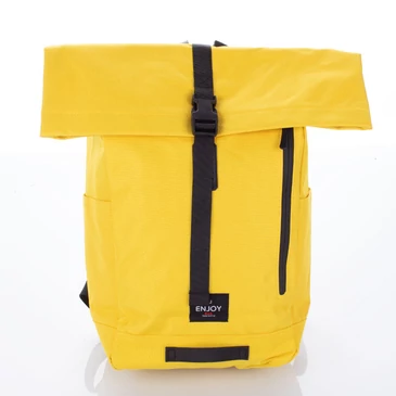 Sárga vászon többzsebes hátizsák