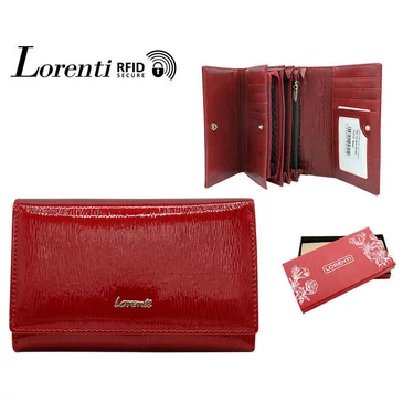 Lorenti Valódi bőr női pénztárca RFID rendszerrel