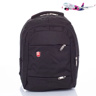 Fedélzeti Hátizsák fekete színben WIZZ méret 40x30x20cm