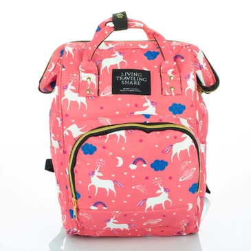 Unikornis mintás Kézipoggyász Hátizsák 39 X 25 X 18 cm  