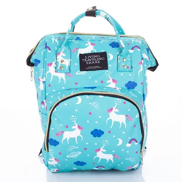 Unikornis mintás Kézipoggyász Hátizsák 39 X 25 X 18 cm  