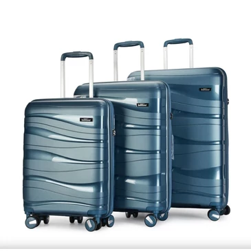 Bontour "Flow" 4-kerekes Bőrönd Szett, Jégkék