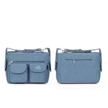 Angel sokzsebes női oldaltáska szürke színben ajándék kulcstartóval