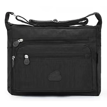 Angel sokzsebes női oldaltáska fekete