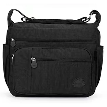 Angel sokzsebes női oldaltáska fekete