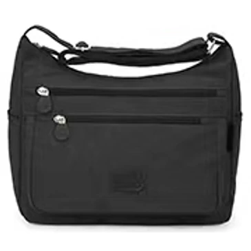 Angel sokzsebes női oldaltáska fekete