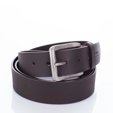 GIULIO COLLECTION Valódi bivalybőr férfi öv barna színben 90 cm