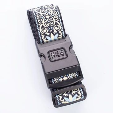 Számzáras bőröndpánt különleges mintával