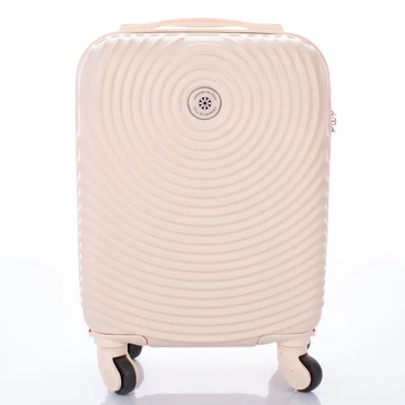 LEONARDO DA VINCI Bőrönd kabin XS méret kivehető kerékkel Keményfalú WIZZ ingyenes kabinbőrönd