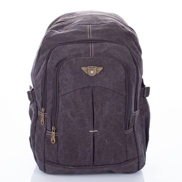 Outdoor ultraerős vászon hátizsák fekete színben