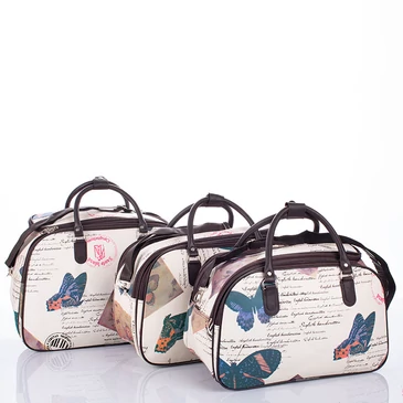 Utazótáska szett pillangó mintával