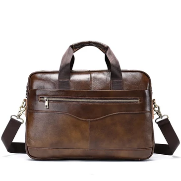 Valódi bőr üzleti táska Light Coffe színben