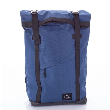 Kék vászon többzsebes hátizsák