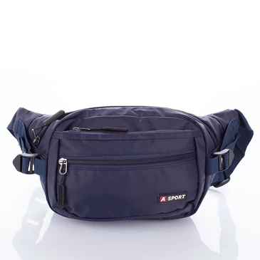 Többzsebes vízálló övtáska kék színben
