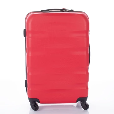 Travelway Bőrönd közép méret piros színben