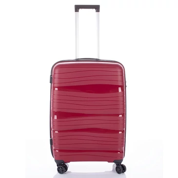 Travelway 3 db-os Strapabíró bőrönd szett Fekete színben Törhetetlen rugalmas anyagból