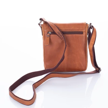 HILL BURRY Valódi bőr férfi vadász oldaltáska vaddisznó mintával