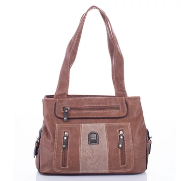 Női válltáska barna színben 