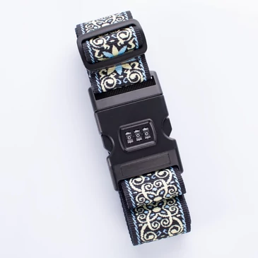 Számzáras bőröndpánt különleges mintával