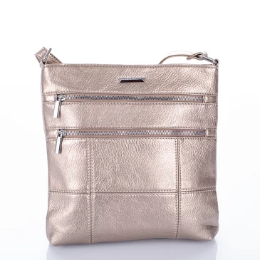 Silvia Rosa sokzsebes női oldaltáska arany színben