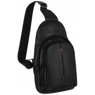 Valódi bőr fekete testtáska