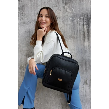 Peterson Fekete Női Hátizsák