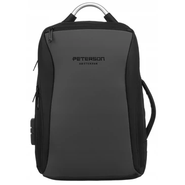 Tágas, Számzáras Laptop hátizsák  USB porttal és USB type C-vel - Peterson