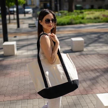 Vászon női válltáska 