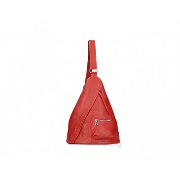 Valódi bőr női hátizsák Piros színben