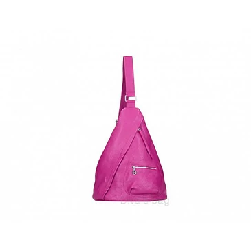 Valódi bőr női hátizsák Fuxia színben