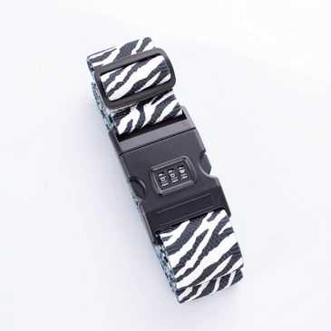 Számzáras bőröndpánt különleges mintával