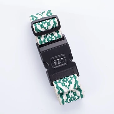 Számzáras bőröndpánt különleges mintával